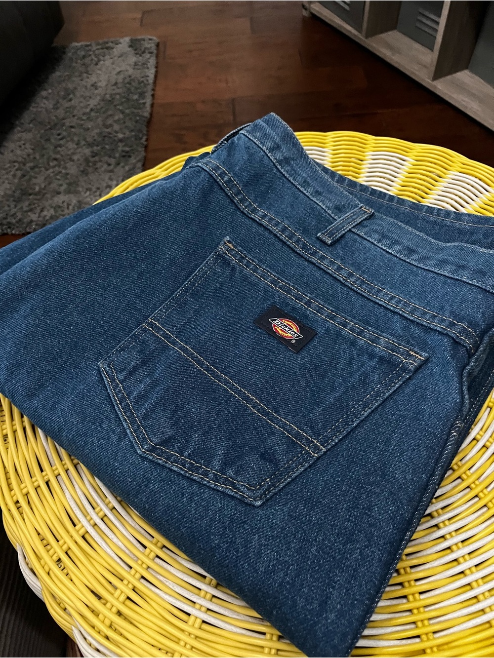 Dickies Men’s Blue Relaxed-Fit Jeans